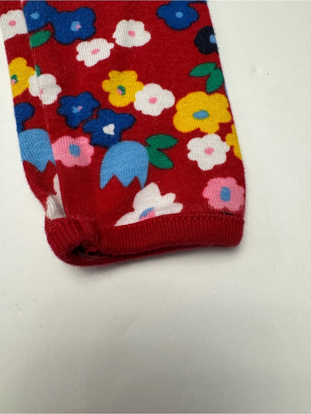 Hanna Andersson Girls 8 Red Floral Organic Cotton Long Sleeve Dress - Picture 8 of 11